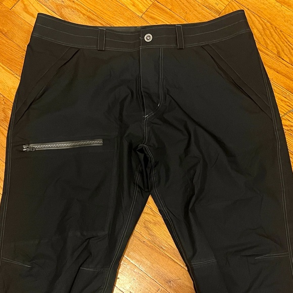KUHL Mens Jetstream Rain Pant 36x32 Performance Waterproof 100% Nylon Ankle Zip - Picture 4 of 16